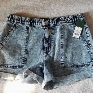 Wild Fable High Waist Acid Wash Jean Shorts M NWT